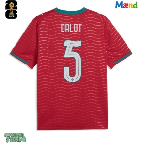 Portugal Diogo Dalot #5 Replika Hjemmebanetrøje VM 2026 Kortærmet